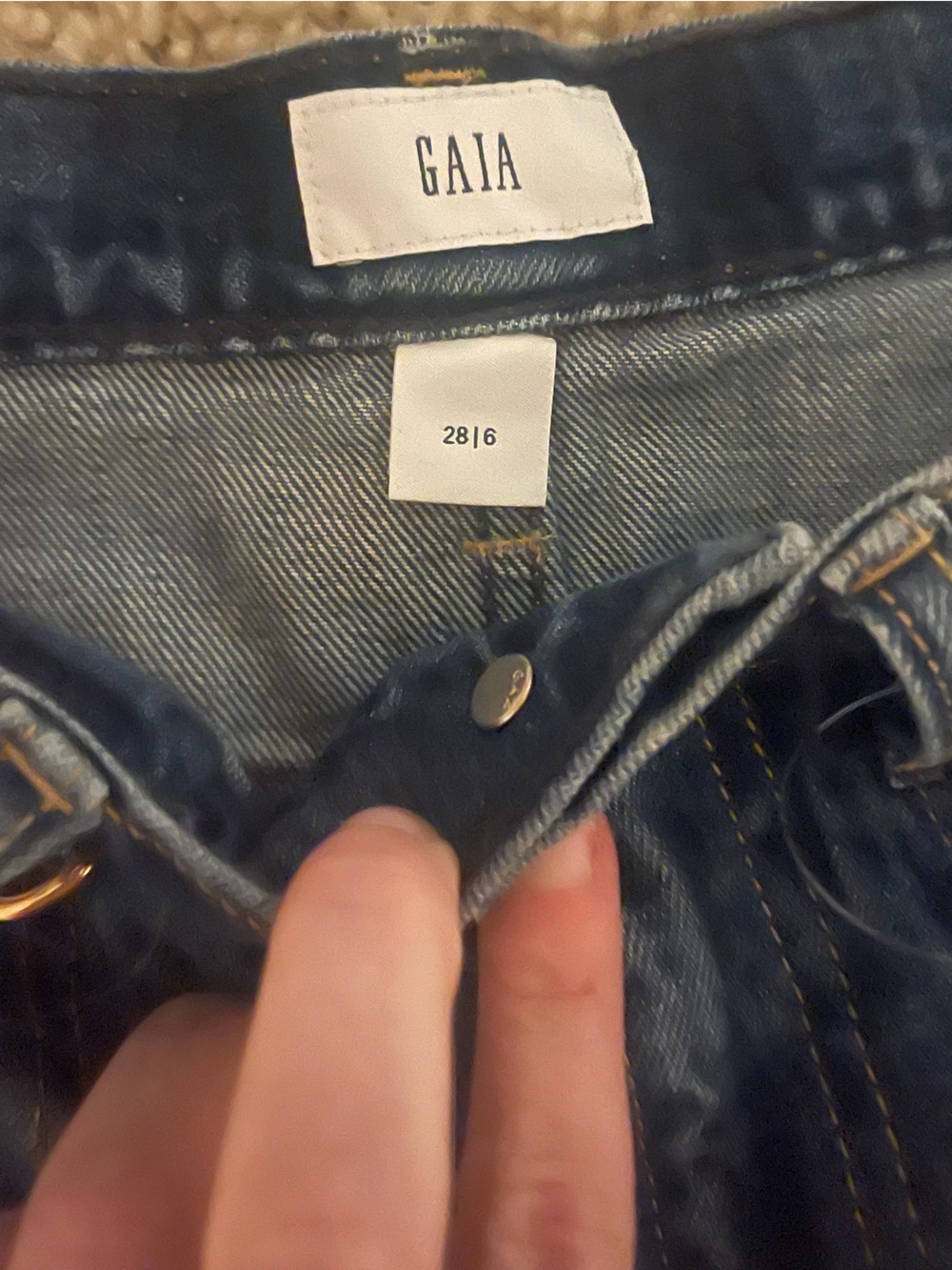 Gap x Cult Gaia Jeans with Chain NWT - Picture 5 of 5